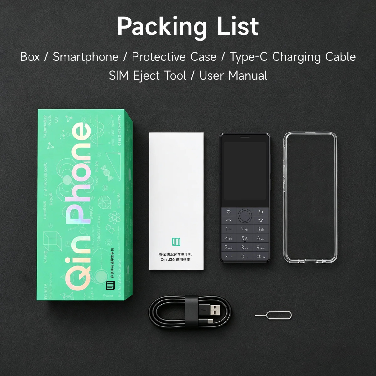 Xiaomi Qin J36 Keypad Smartphone 4G VoLTE | 3/32GB  | Android 13 | 2.8” Touch Display | Dual SIM