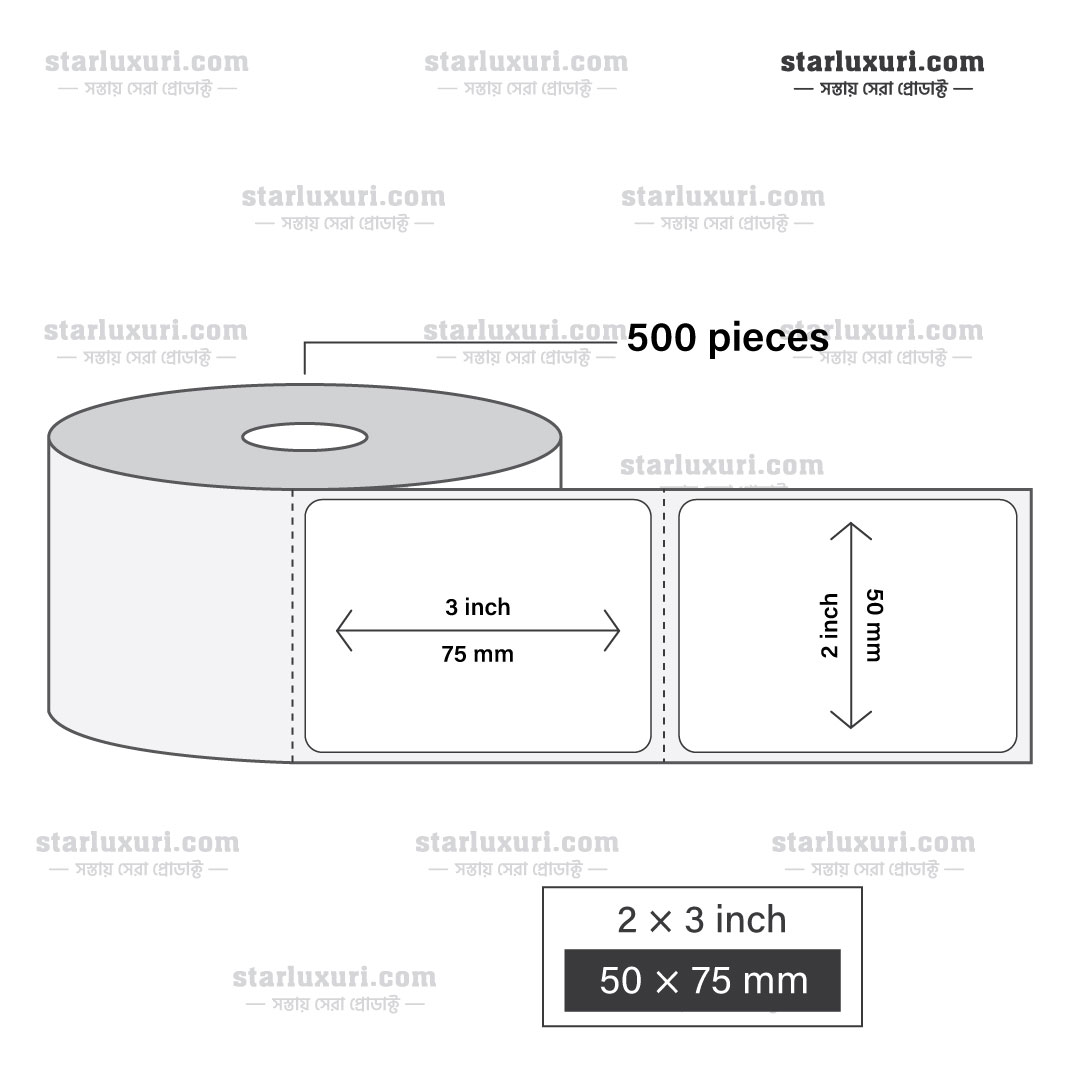 Premium Thermal Label Roll (Multiple Sizes) | Barcode & Shipping Sticker Labels for POS & Courier