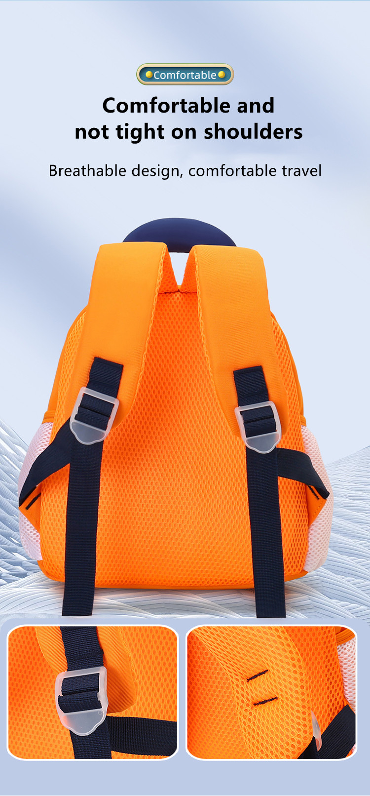 Lightweight Nylon Kids Cartoon Car Backpack – Cute School Bag for Kindergarten & Preschool Children