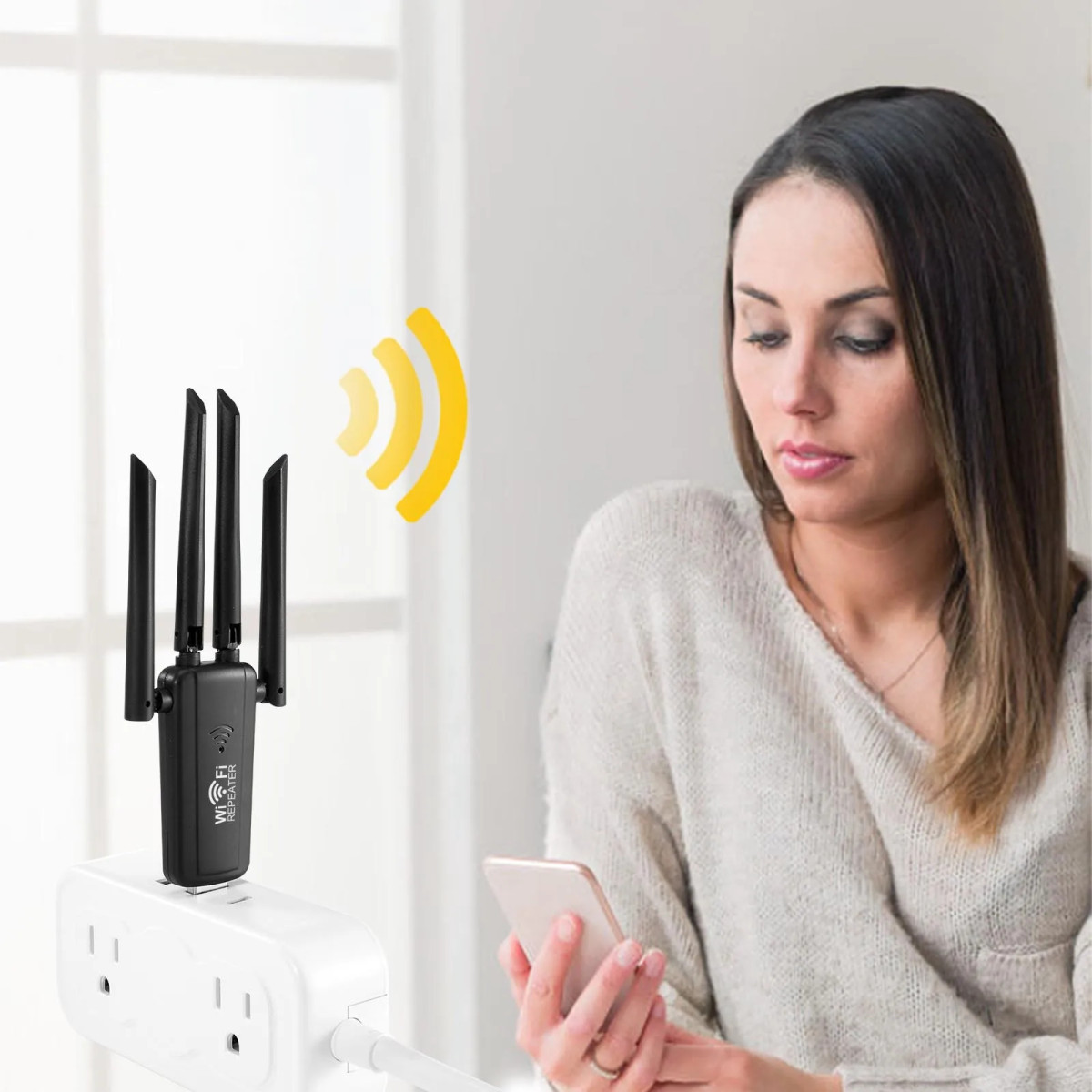 USB Wireless Wi-Fi extender WiFi Signal Booster Long Range For Home Network Extension 300Mbps with 4 antenna