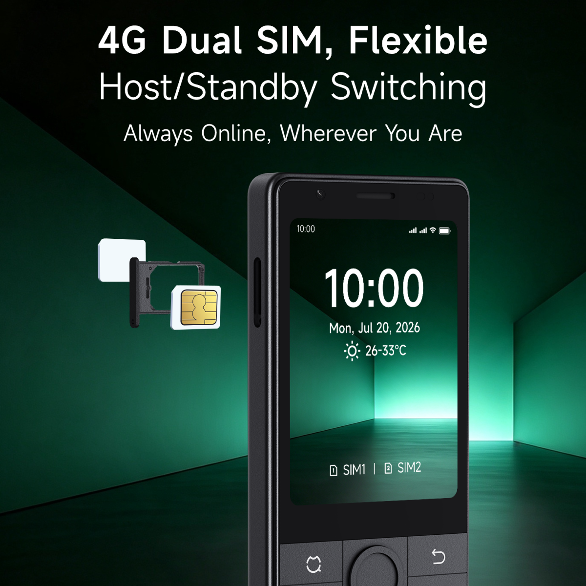 Xiaomi Qin J36 Keypad Smartphone 4G VoLTE | 3/32GB  | Android 13 | 2.8” Touch Display | Dual SIM