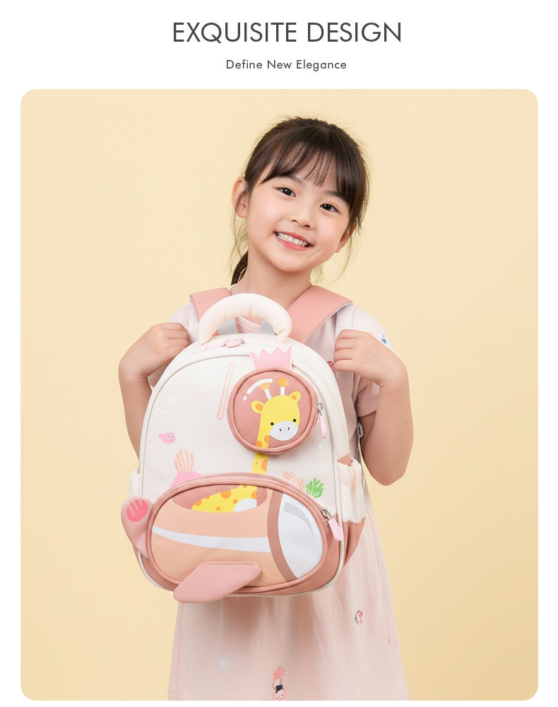 Cute Cartoon Dinosaur Kids School Backpack Waterproof Oxford Cloth Lightweight Baby School Bag for Boys & Girls (3–8 Years)