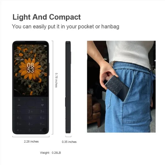 Xiaomi Qin F22 pro 4/64GB Mini Smartphone | 4G VoLTE, Android Support & Compact Design, 3.54 Inch Touch Screen, 2130 mAh Battery, 640*960 Smart Global Version Google Play Store support