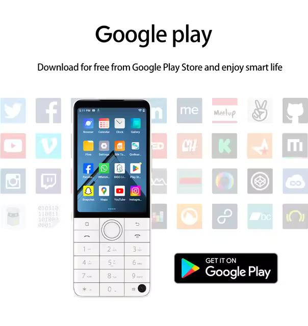 Xiaomi Qin F22 pro 4/64GB Mini Smartphone | 4G VoLTE, Android Support & Compact Design, 3.54 Inch Touch Screen, 2130 mAh Battery, 640*960 Smart Global Version Google Play Store support