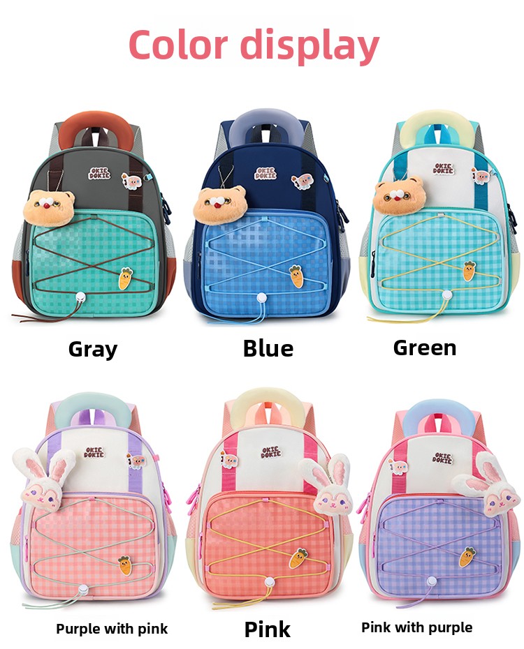 Cute Cartoon Kids Backpack Lightweight Nylon School Bag for Boys & Girls – Durable & Comfortable School Backpack