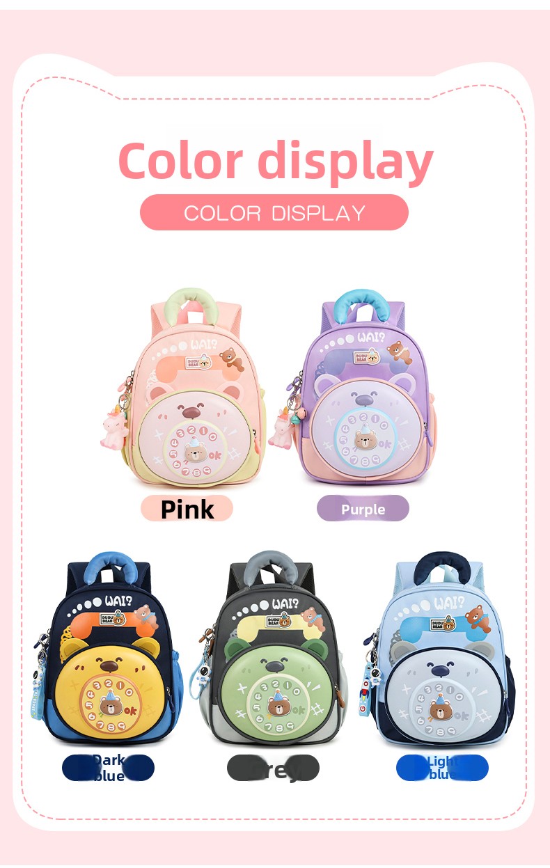 Premium Kids Cartoon Hard Shell School Backpack – Waterproof Oxford Cloth Lightweight Ergonomic Bag for Boys & Girls