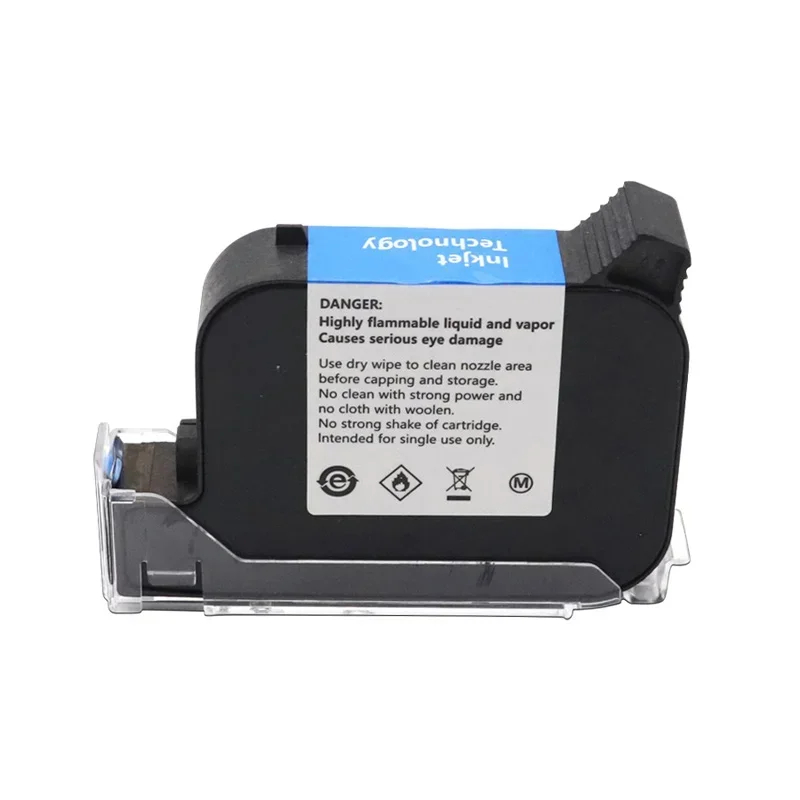 25.4mm and 12.7mm High Quality Handheld Date Coding Machine Cartridge Fast Drying Water-proof Solvent Black Ink