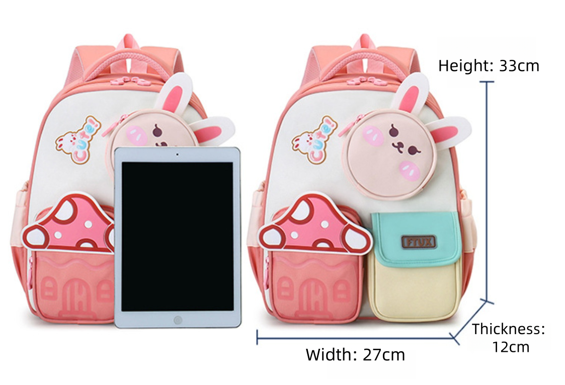 Cute Cartoon Kids Backpack for Boys & Girls | Plush School Bag for Kindergarten & Preschool Children