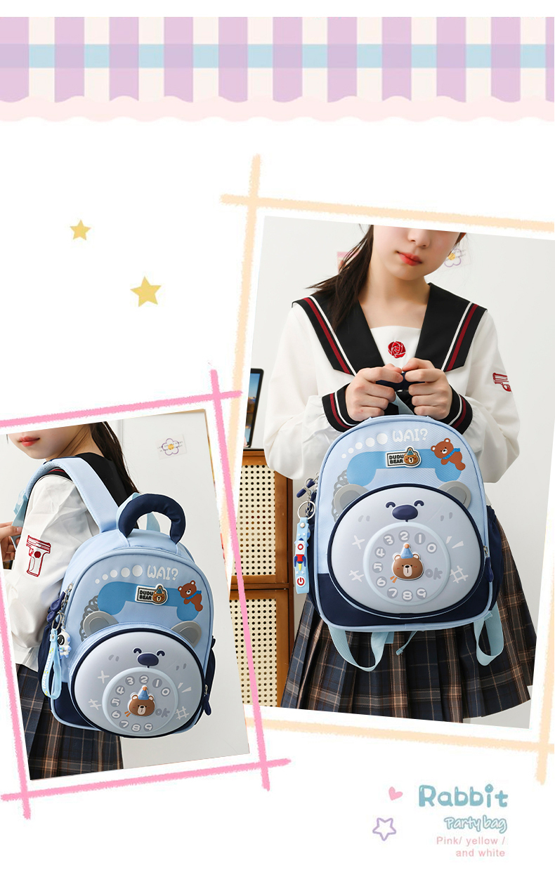 Premium Kids Cartoon Hard Shell School Backpack – Waterproof Oxford Cloth Lightweight Ergonomic Bag for Boys & Girls