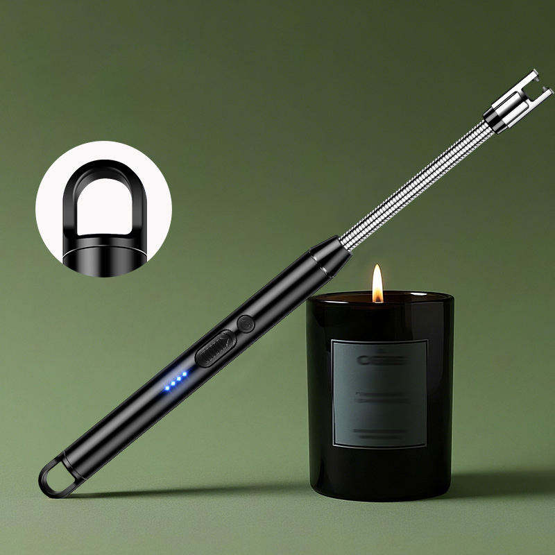 Universal USB Rechargeable Flameless Electric Lighter with LED Battery Display for Kitchen and Automotive Use