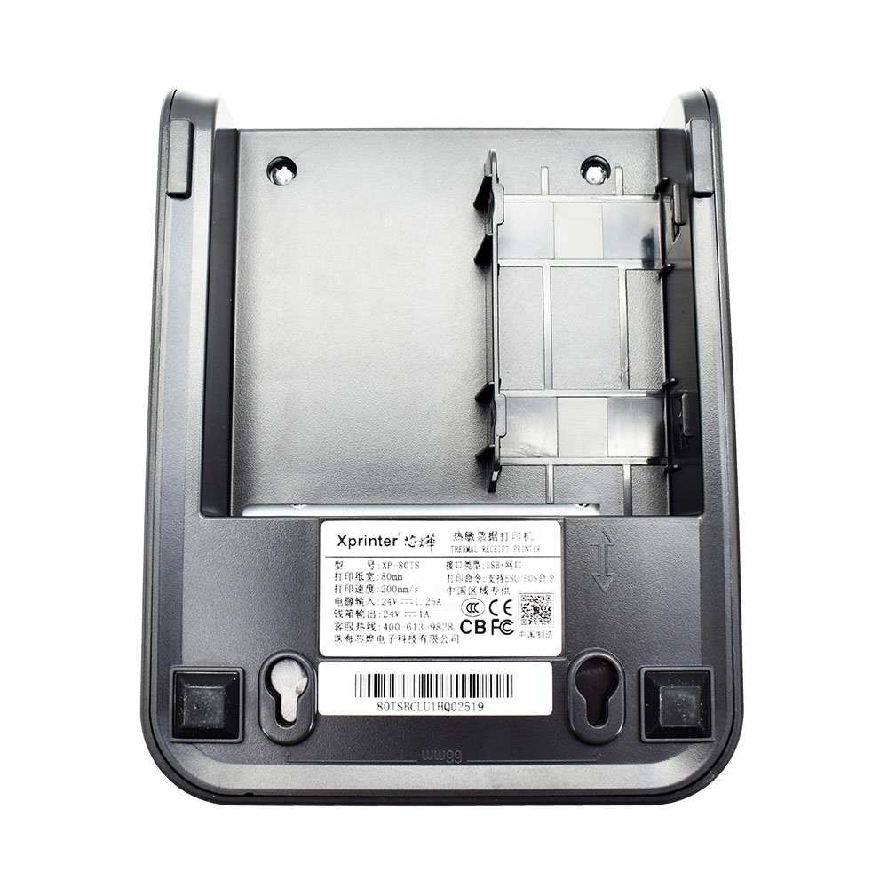 Xprinter XP-80TS 80mm Direct Thermal POS Receipt Printer | High-Speed 200mm/s | Auto Cutter | Auto Dryer open | Support Windows, Mac and Linux | USB and LAN Bill Printer for Supermarket & Retail
