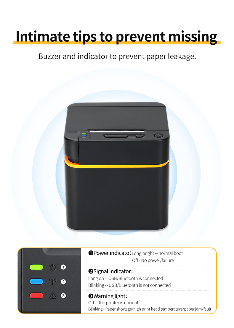 58mm Thermal Receipt Printer, USB and LAN or USB and Bluetooth Connectivity, High-Speed Direct Thermal Printing for Retail Stores, Supermarkets, Restaurants | Compatible with Windows, Linux, MacOS, iOS and Android