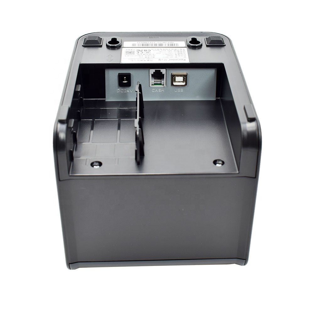 Xprinter XP-80TS 80mm Direct Thermal POS Receipt Printer | High-Speed 200mm/s | Auto Cutter | Auto Dryer open | Support Windows, Mac and Linux | USB and LAN Bill Printer for Supermarket & Retail