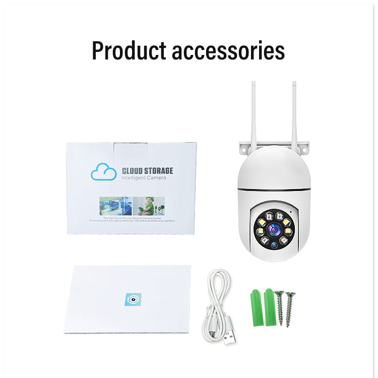 Z-IOT CAM A7 780P 1MP Smart WiFi PTZ IP Security Camera – Night Vision & Two-Way Audio