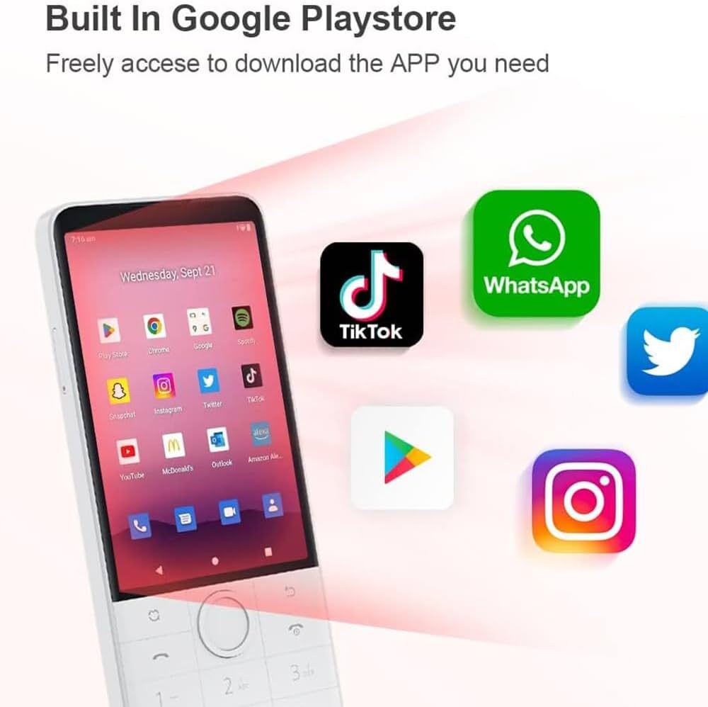 Xiaomi Qin F22 pro 4/64GB Mini Smartphone | 4G VoLTE, Android Support & Compact Design, 3.54 Inch Touch Screen, 2130 mAh Battery, 640*960 Smart Global Version Google Play Store support