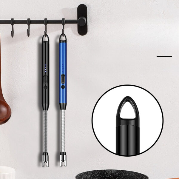 Candle or Kitchen Flexible Neck Arc Lighter USB Rechargeable Flameless with LED Battery Display - Image 2