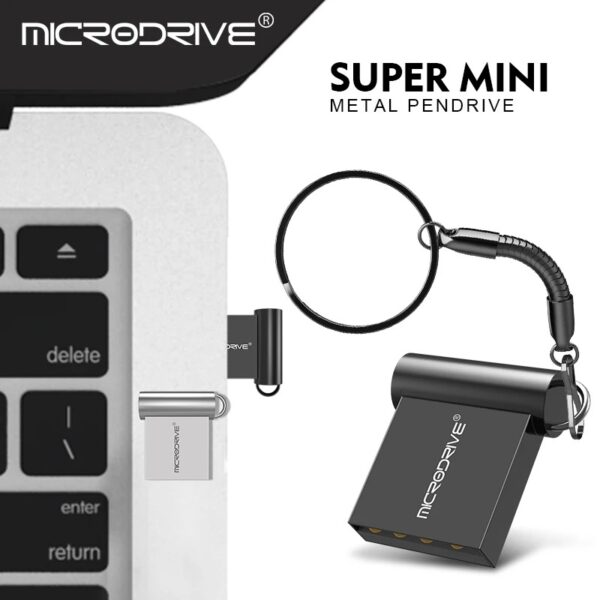 Metal Super Mini USB 2.0 32GB 64GB 128GB Pendrive - Image 2