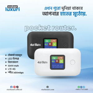 Rechargeable POCKET ROUTER 2100 mAh LTE 4G speeds of up to 150Mbps