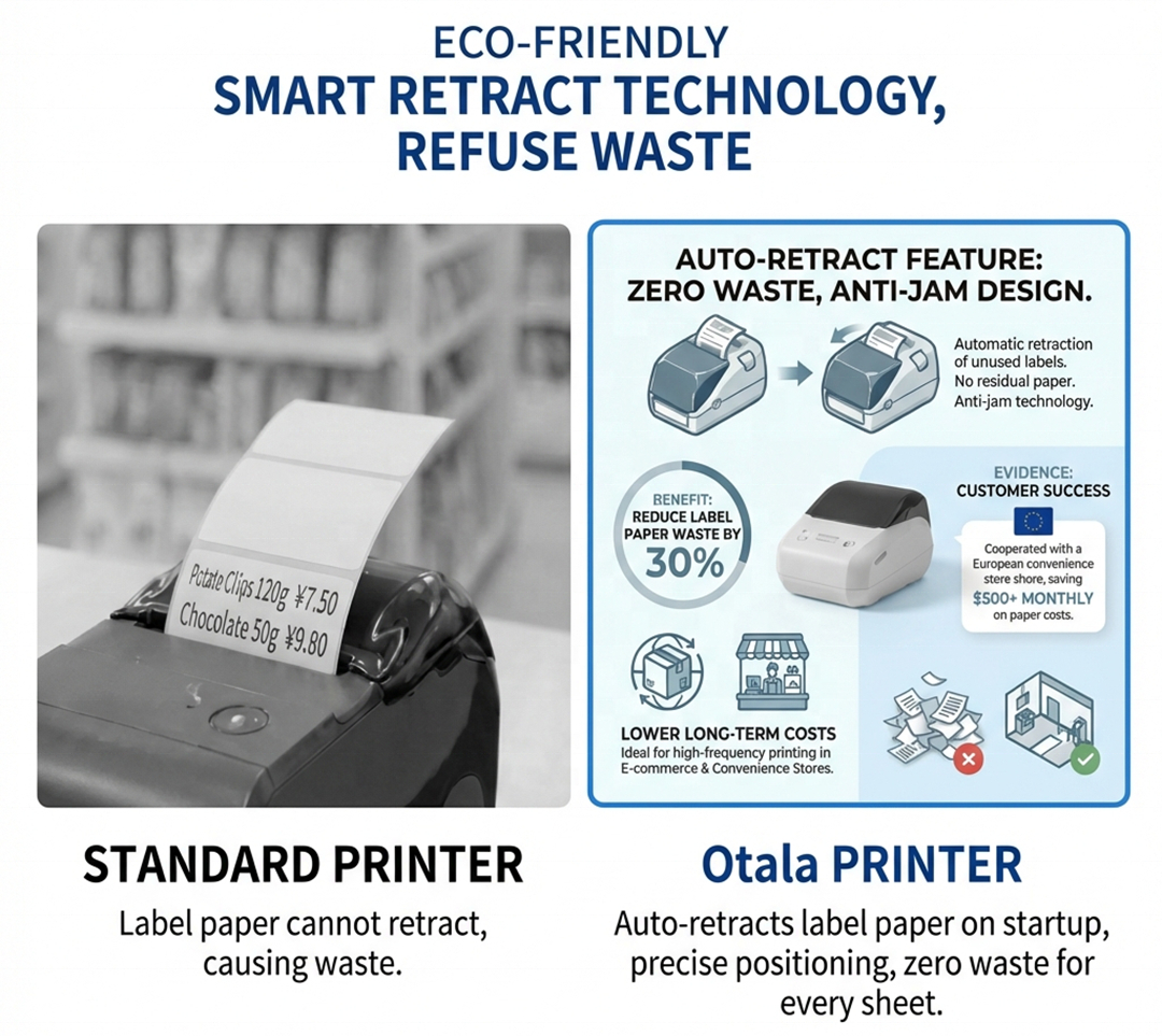 All-in-one 58 mm thermal POS and label printer supports Bluetooth and USB and is compatible with Android, iOS, and Windows. Ideal for supermarkets and retail stores. Support for bill/cash memo/QR code/barcode.