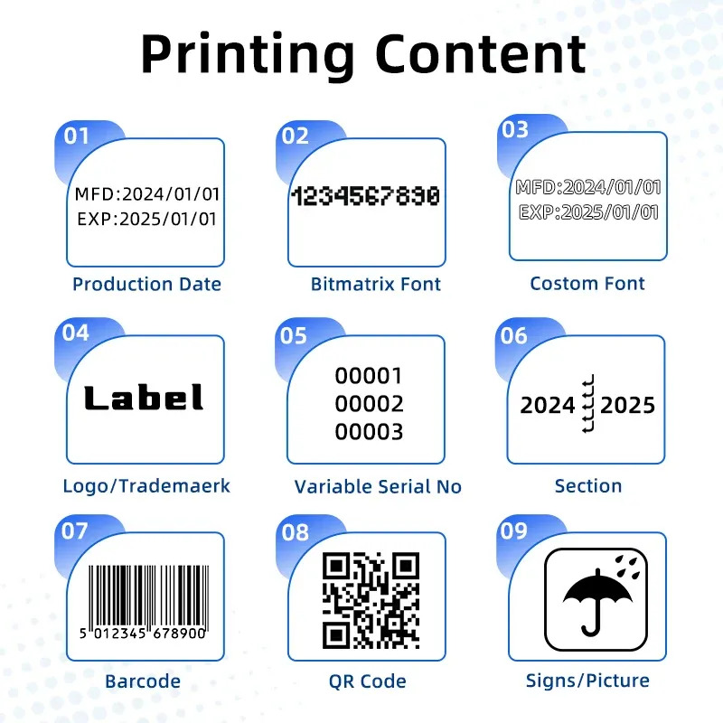 12.7mm High Quality Handheld Inkjet Printer and Date Coding Machine Cartridge Fast Drying Water-proof Solvent Black Ink