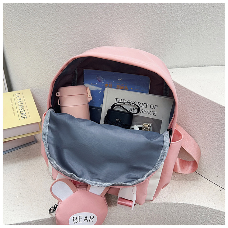 Kindergarten Lightweight Cartoon shape Backpack for Cute Kids—Fashionable and Water-Resistant Cute School Bag with Zipper & Purses