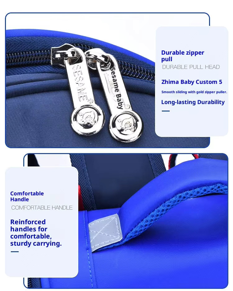 Kids' Premium Backpack School Bag—Waterproof and stylish with Safety Warning Reflective Strip for Boys and Girls