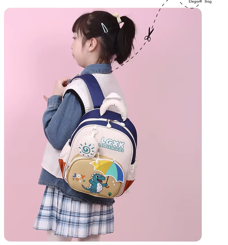 Premium Oxford Cartoon Dinosaur Print Backpack – Durable, Lightweight & Stylish School Bag for Kids