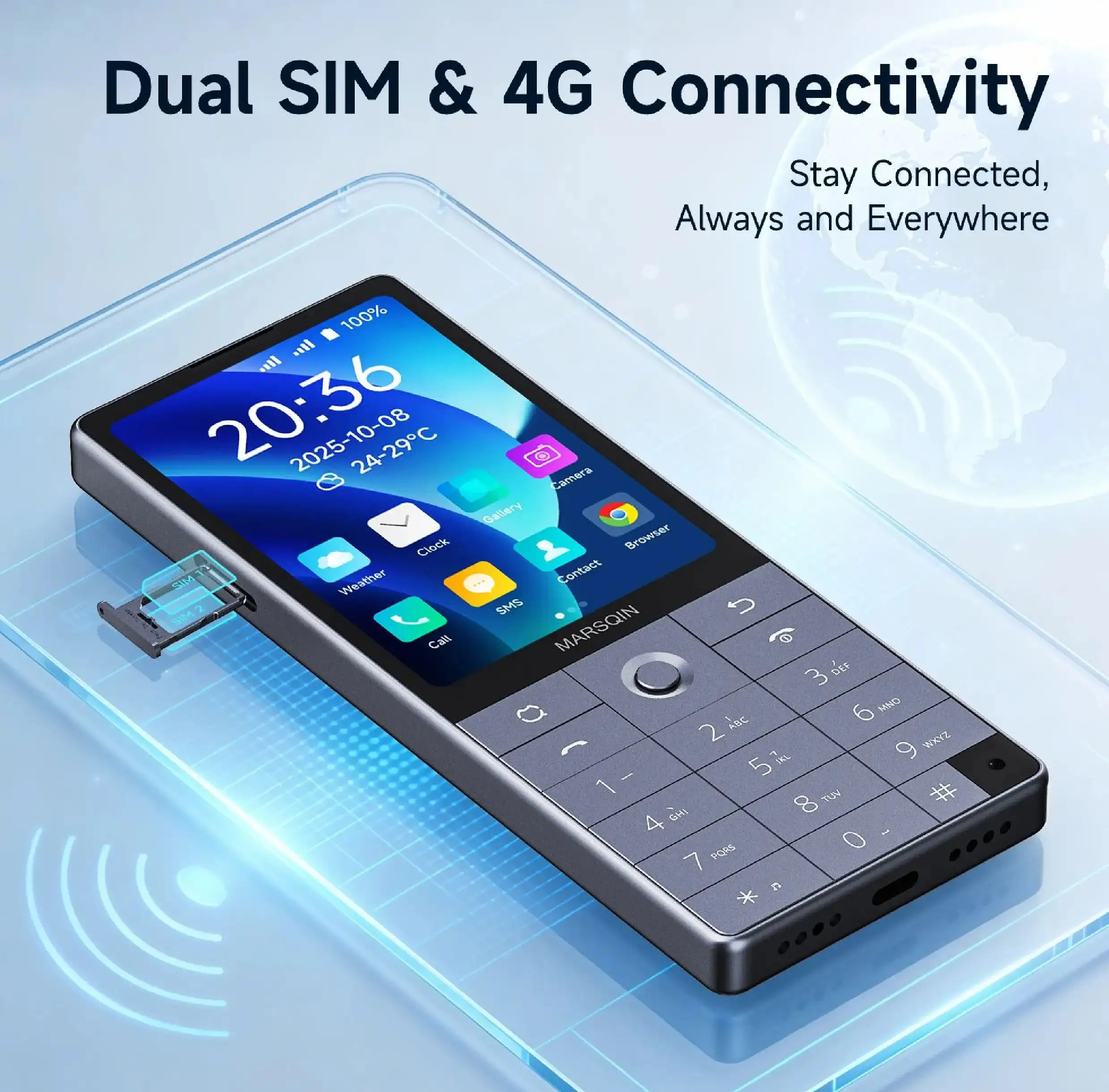 Qin F25 6/128GB Mini Smartphone | 4G VoLTE, Android Support & Compact Design
