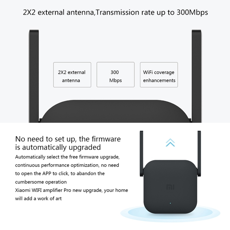 Xiaomi WiFi Range Extender N300 Pro 300Mbps WiFi Booster – Strong 2.4GHz Signal Amplifier | Easy Setup & Wide Coverage
