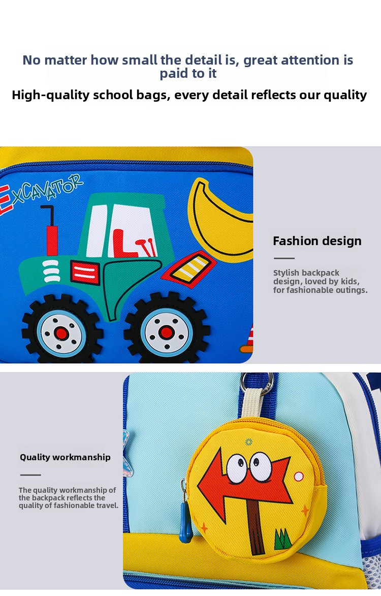 Cute Cartoon Backpack for Kids - Premium Lightweight Waterproof School & Travel Bag for Kindergarten